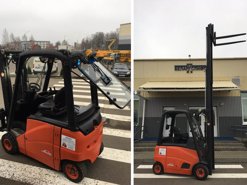 Четырехопорный вилочный погрузчик Linde E16PH-01 